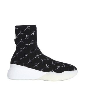 Stella McCartney Loop Monogram Jacquard Knit High Top Sneaker